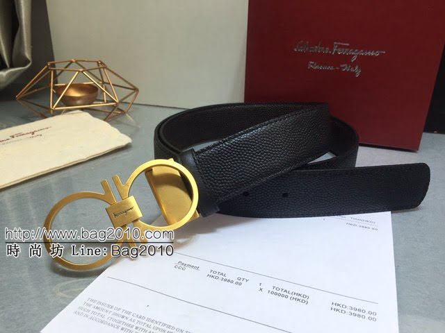 菲拉格慕男士皮帶 Ferragamo雙面牛皮腰帶  jjp2171